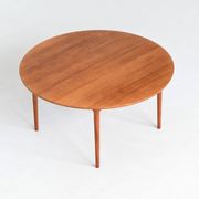 France & Son round dining table in teak Cado Denmark 1960