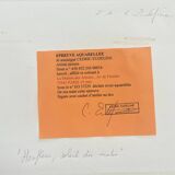 EA watercolor painting by Cedric Eudeline "Honfleur, morning sun"