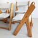 Set of 4 'Kon-Tiki' Folding Chairs by Gillis Lundgren for IKEA 1970s