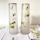 Pair of antique glass paste vases