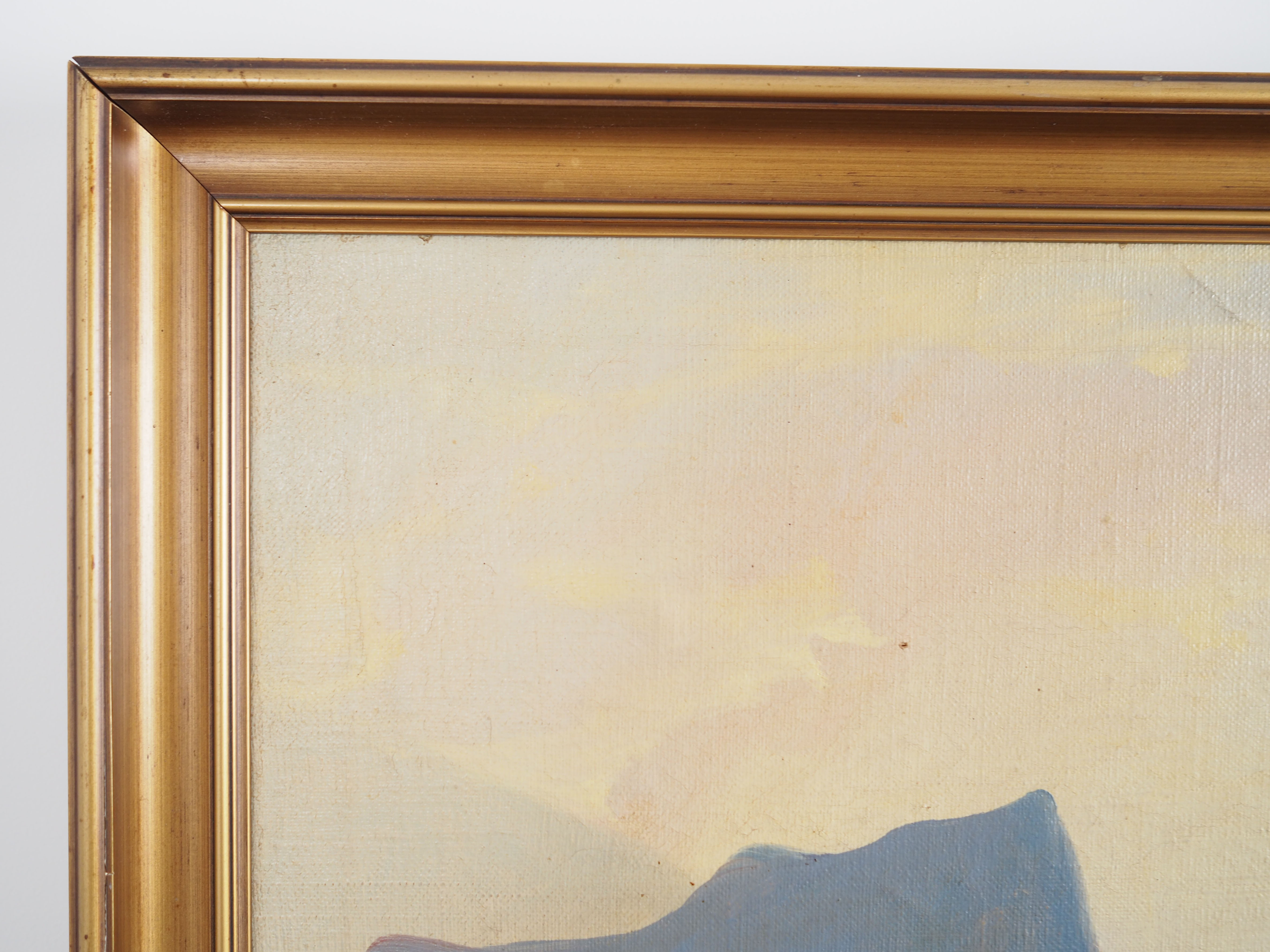 Painting „The Riverside Camp”, Scandinavian design, 19th century, by Vilhelm Oskar Engström