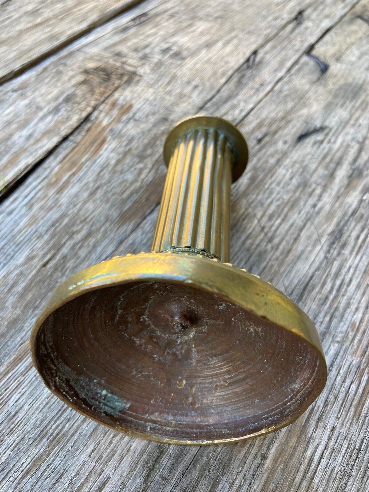 Candlestick fluted barrel Louis XVI