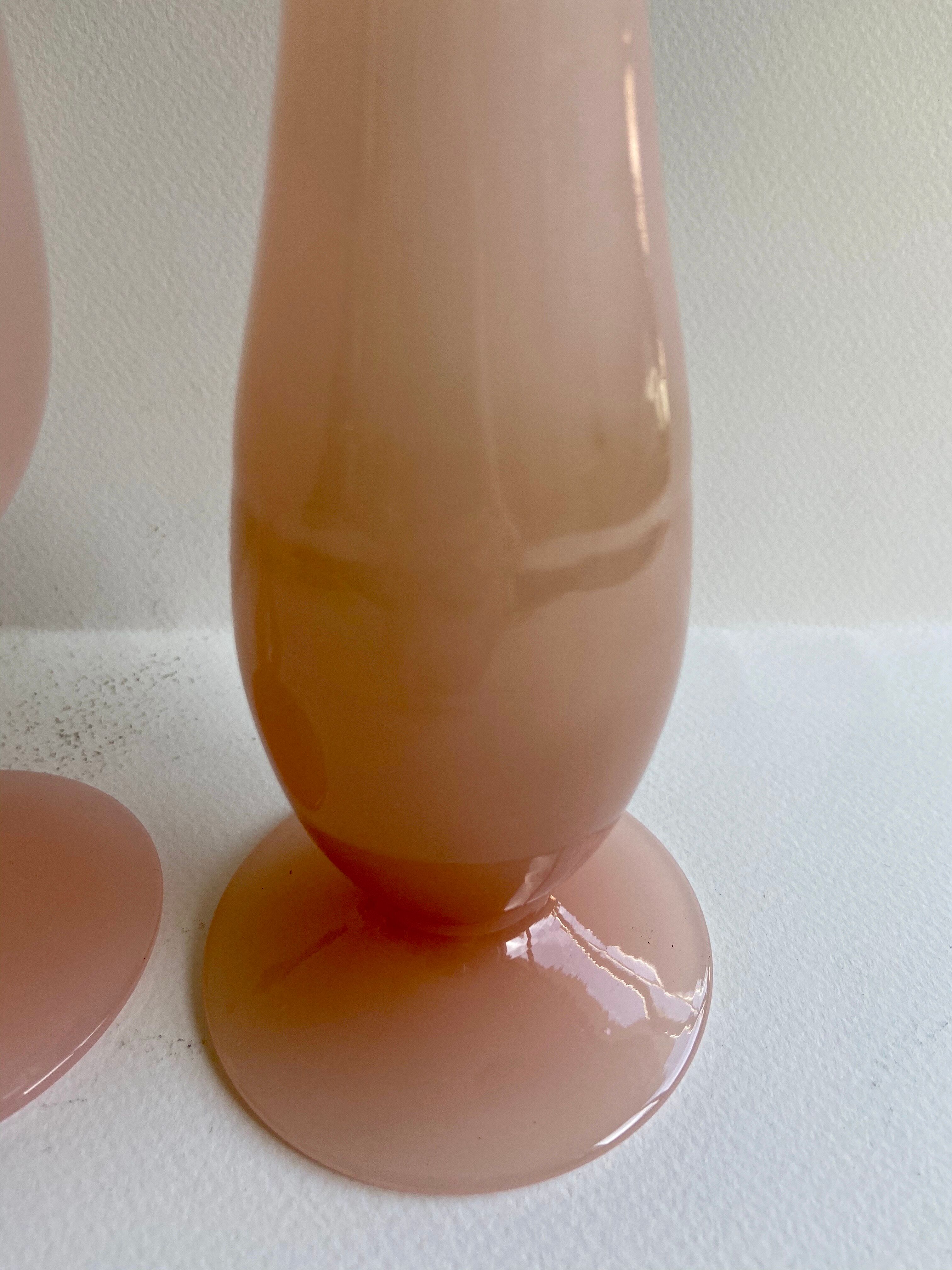 Pair of opaline vases