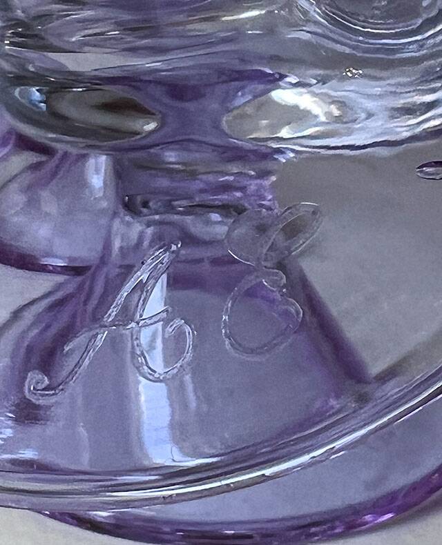 Set of 6 champagne flutes 1970