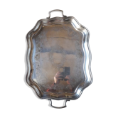 Tray in silver metal