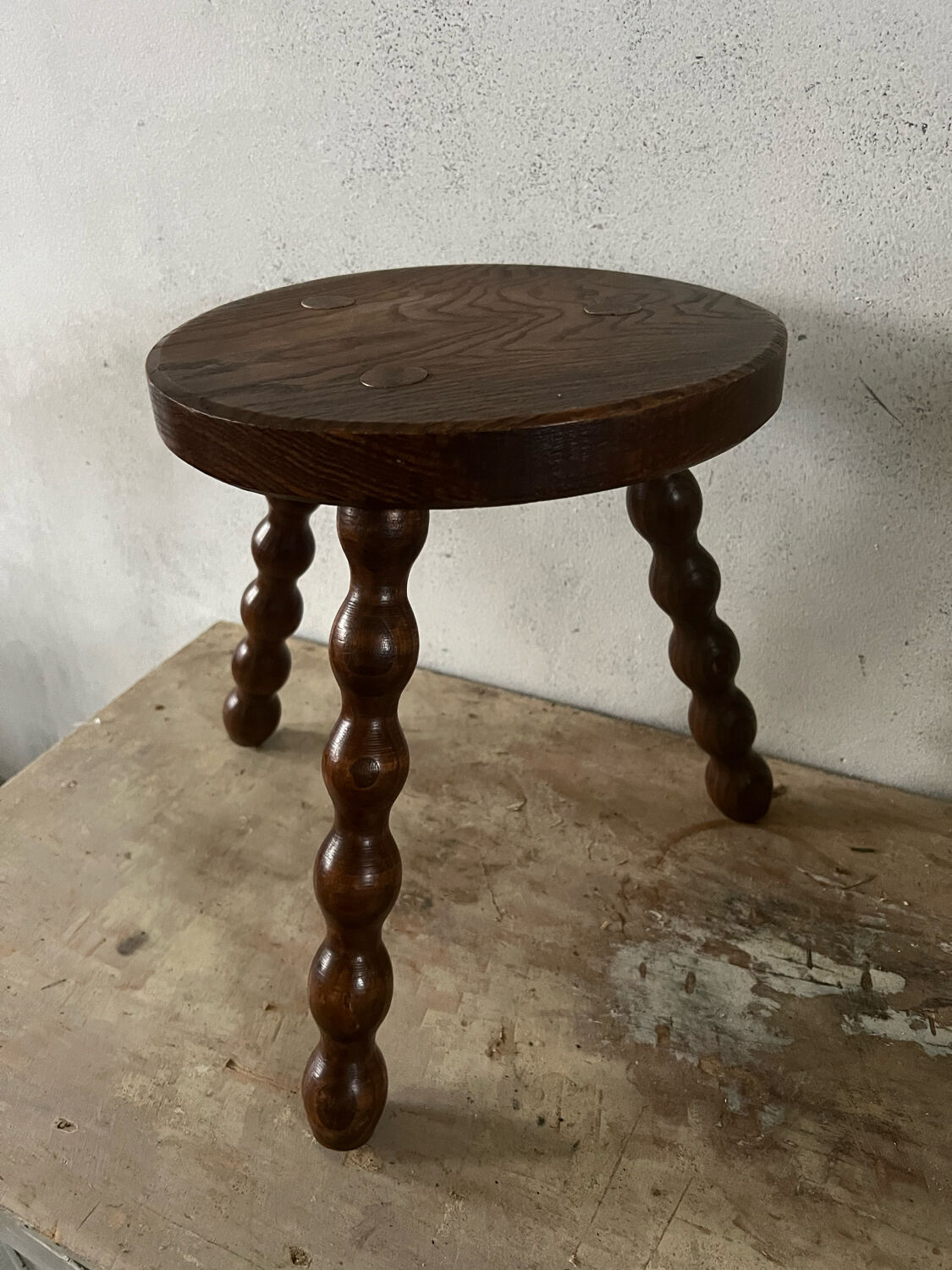 Tripod wooden stool