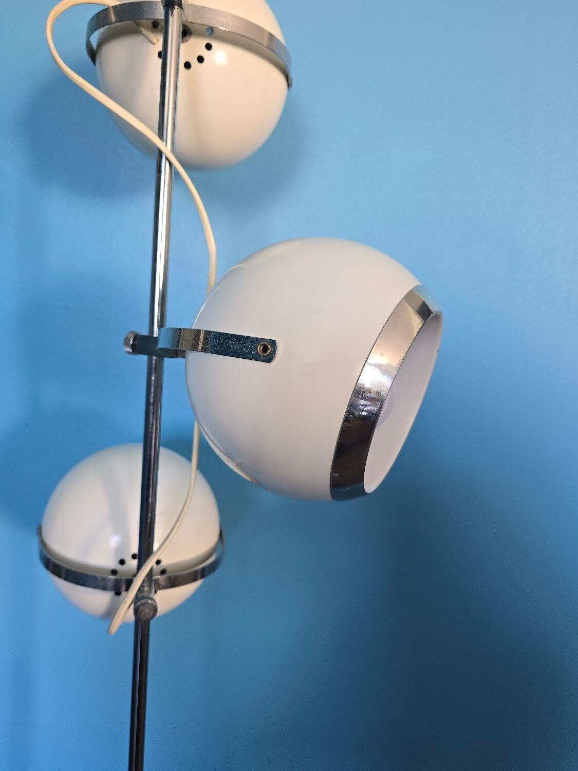 1970s eyeball floor lamp in the style of Gino Sarfatti