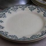 Set of 6 iron earth dessert plates