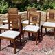 Suite of 6 mahogany chairs directoire