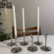 Set of 6 metal candle holders AMC vintage Space Age style