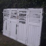 Shutters 4 leaves H148xL245cm antique oak pair 1