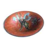 Painted metal trinket bowl