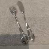 2-piece silver-plated hors d'oeuvre set by Christofle Spatours