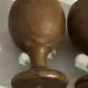 Vintage wooden egg cups – 6 pieces – 1950s