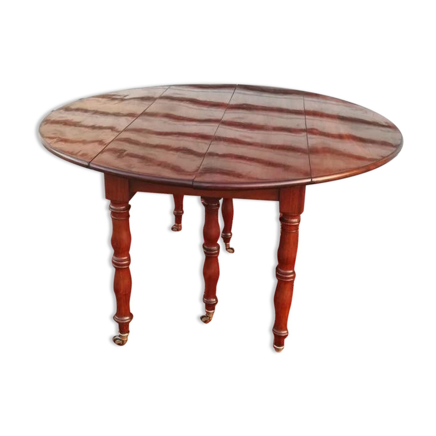 6-foot table in mahogany from the Louis Philippe period