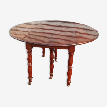 6-foot table in mahogany from the Louis Philippe period