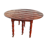 6-foot table in mahogany from the Louis Philippe period
