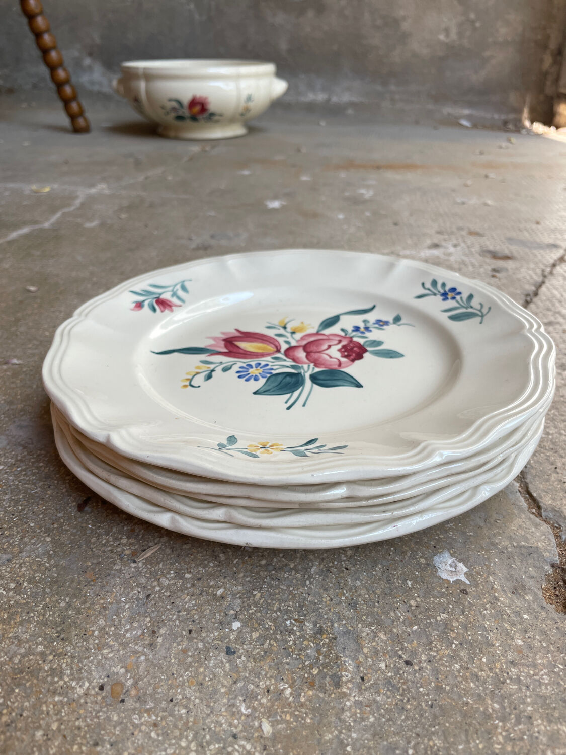 5 plates Sarreguemines