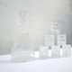 Carafe and 6 vintage glass glasses