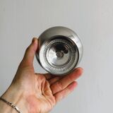 5 silver-plated metal cups