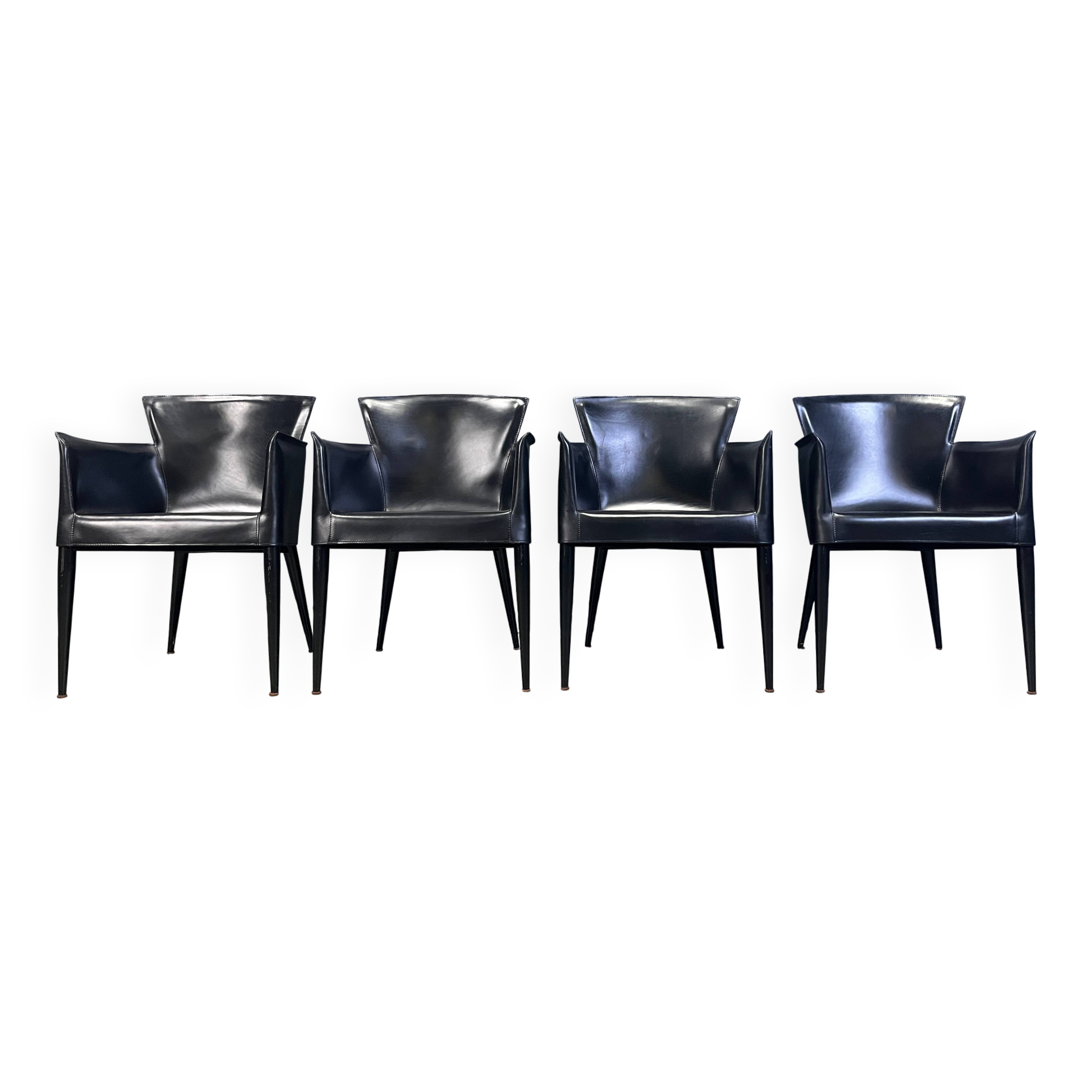 Vela dining chairs by Carlo Bartoli for Matteo Grassi, 1980s