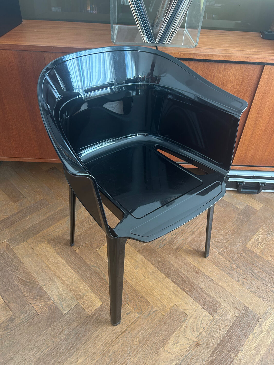 Black "Papyrus" armchair designed by Ronan and Erwan Bouroullec vintage