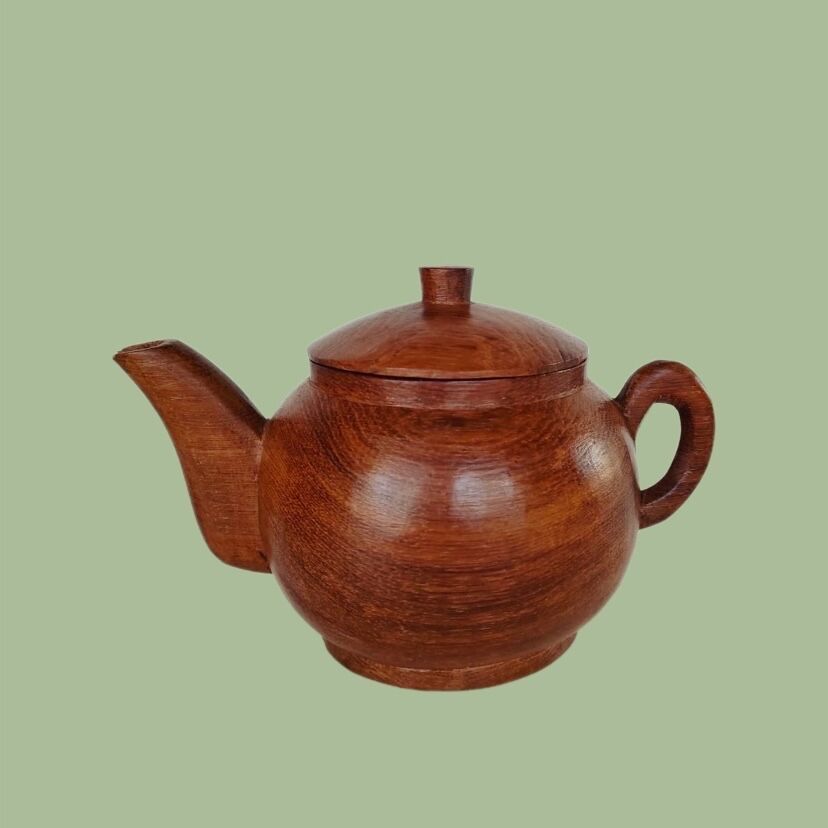 Exotic wooden tea set