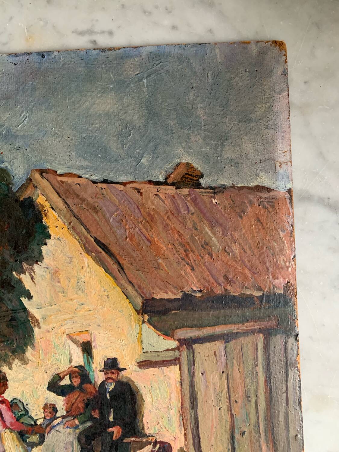 Tableau « un dimanche à la campagne «