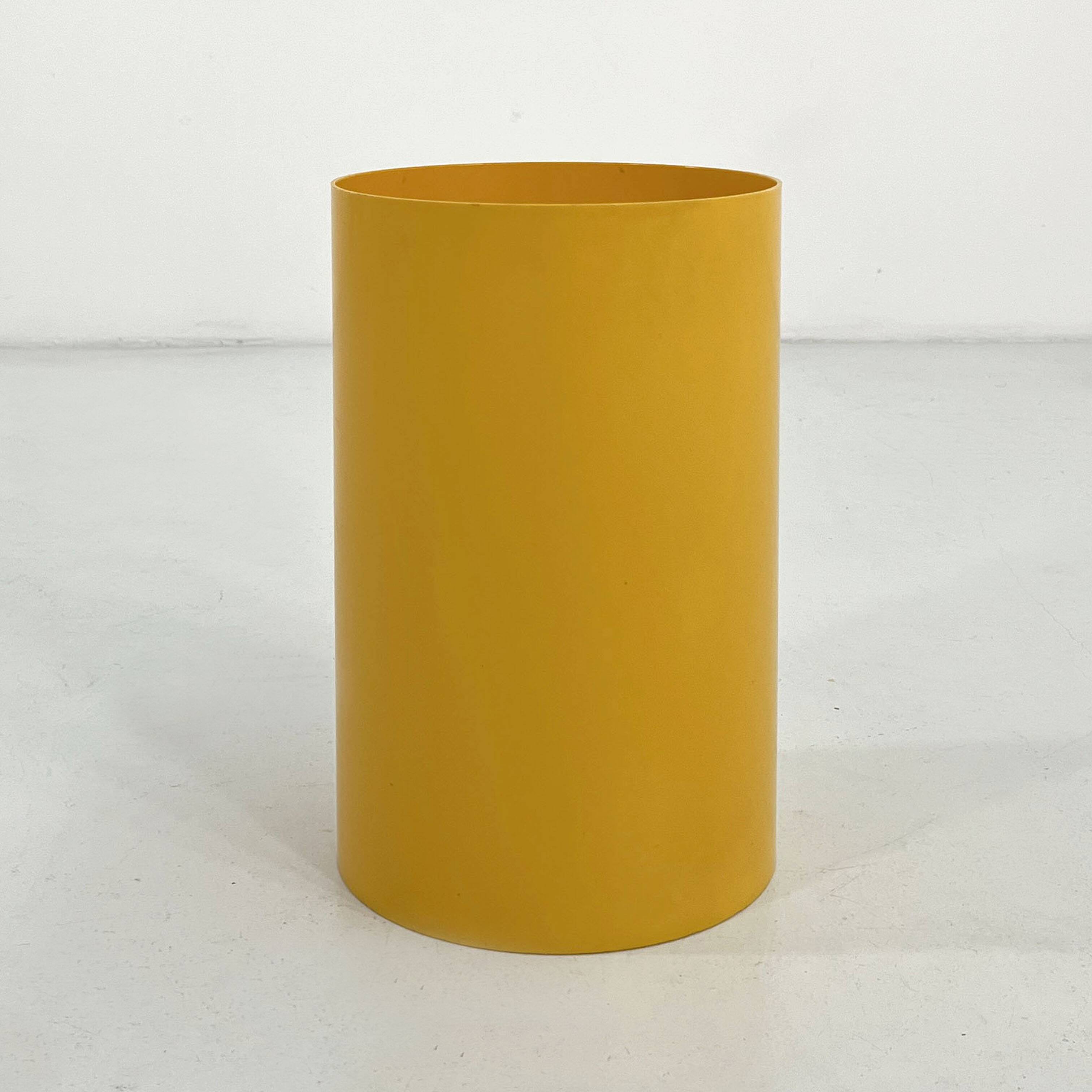 Corbeille, porte-parapluie jaune par Gino Colombini pour Kartell, 1970