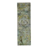 3x10 green tones turkish runner rug, 91x299cm