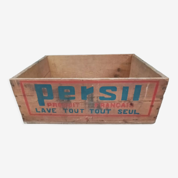 Caisse en bois persil savon épicerie ancienne