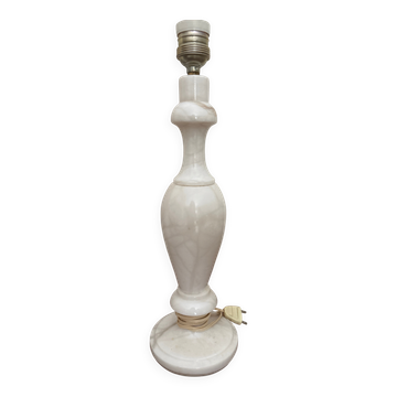 Pied de lampe en véritable albâtre