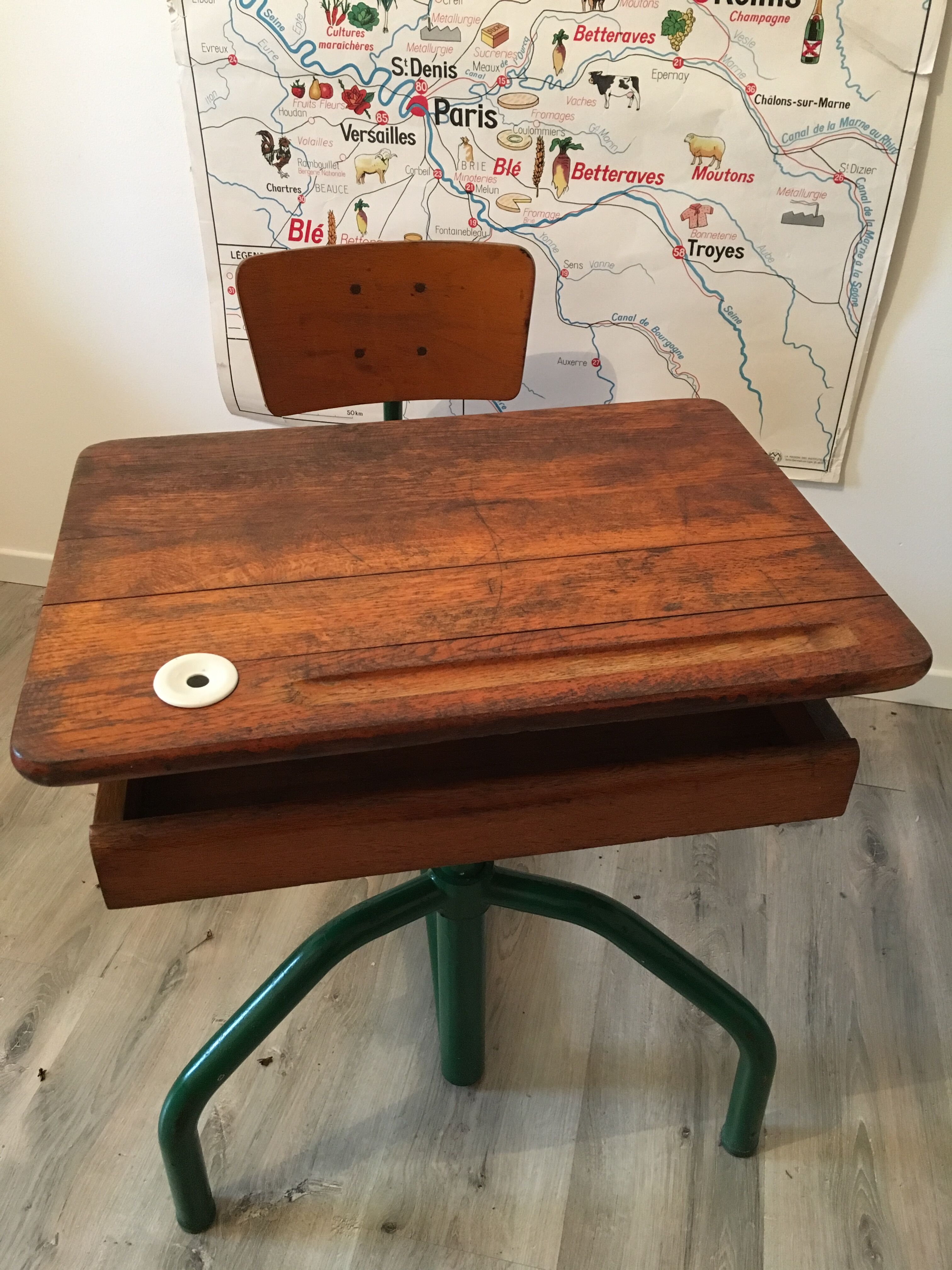 Old school desk desk