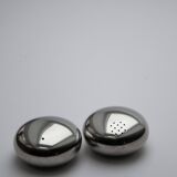 Rare salt and pepper shaker – Georg Jensen, stainless steel