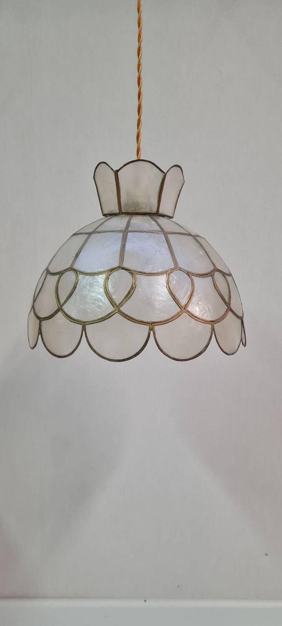 Suspension in brass and mother-of-pearl 1940