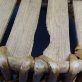 Basket or old wicker laundry basket