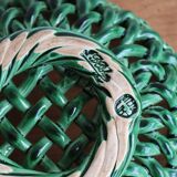 Ceramic basket / Green openwork bowl – Pichon Uzès