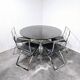 Vittorio Introini dining table with Cuneo chairs 1970