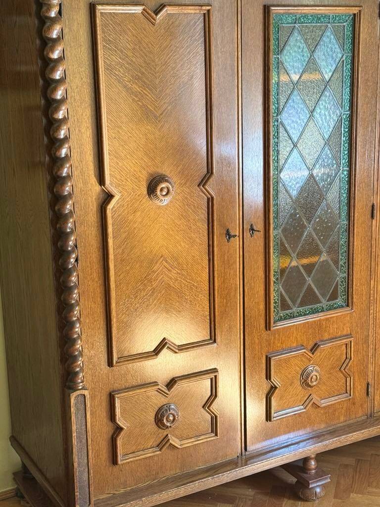 Spanish style oak wardrobe, early 20th century