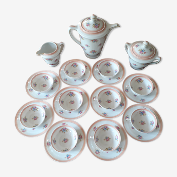 Service à thé complet en porcelaine de Limoges