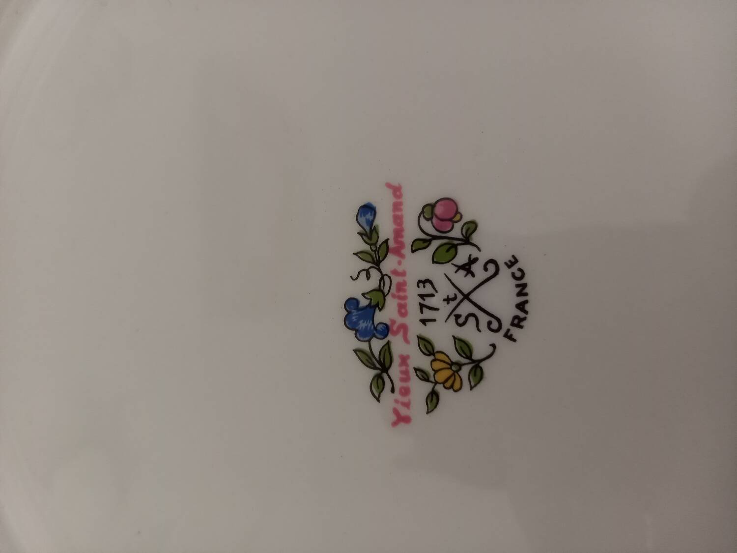 Old St Amand serving dish