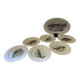Fish service 7 pieces - 6 plates and 1 large dish - in porcelain from L.