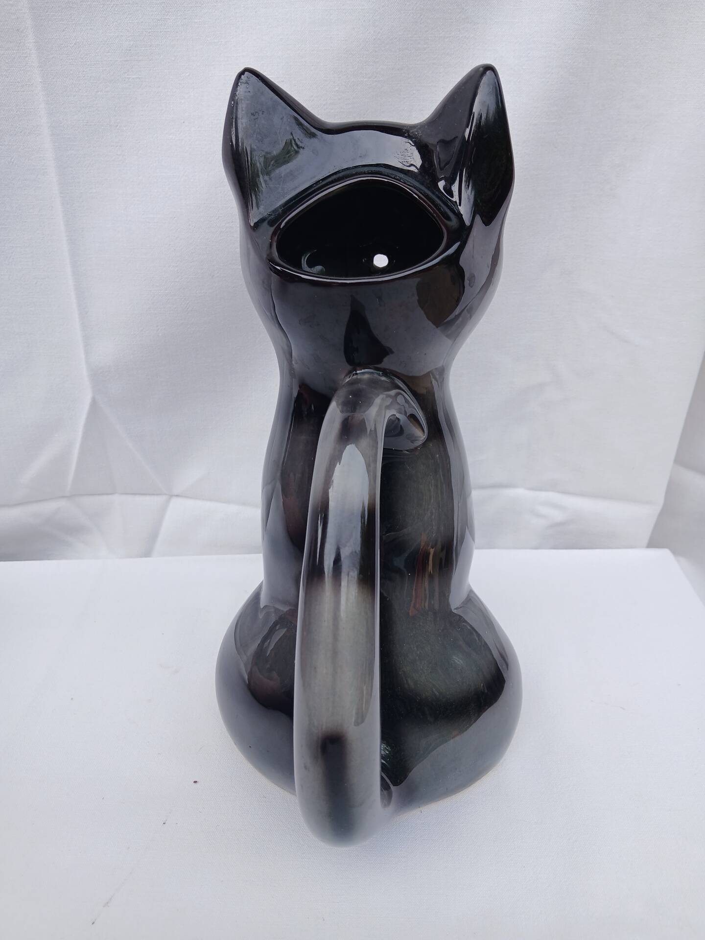 Pichet zoomorphe chat céramique années 60
