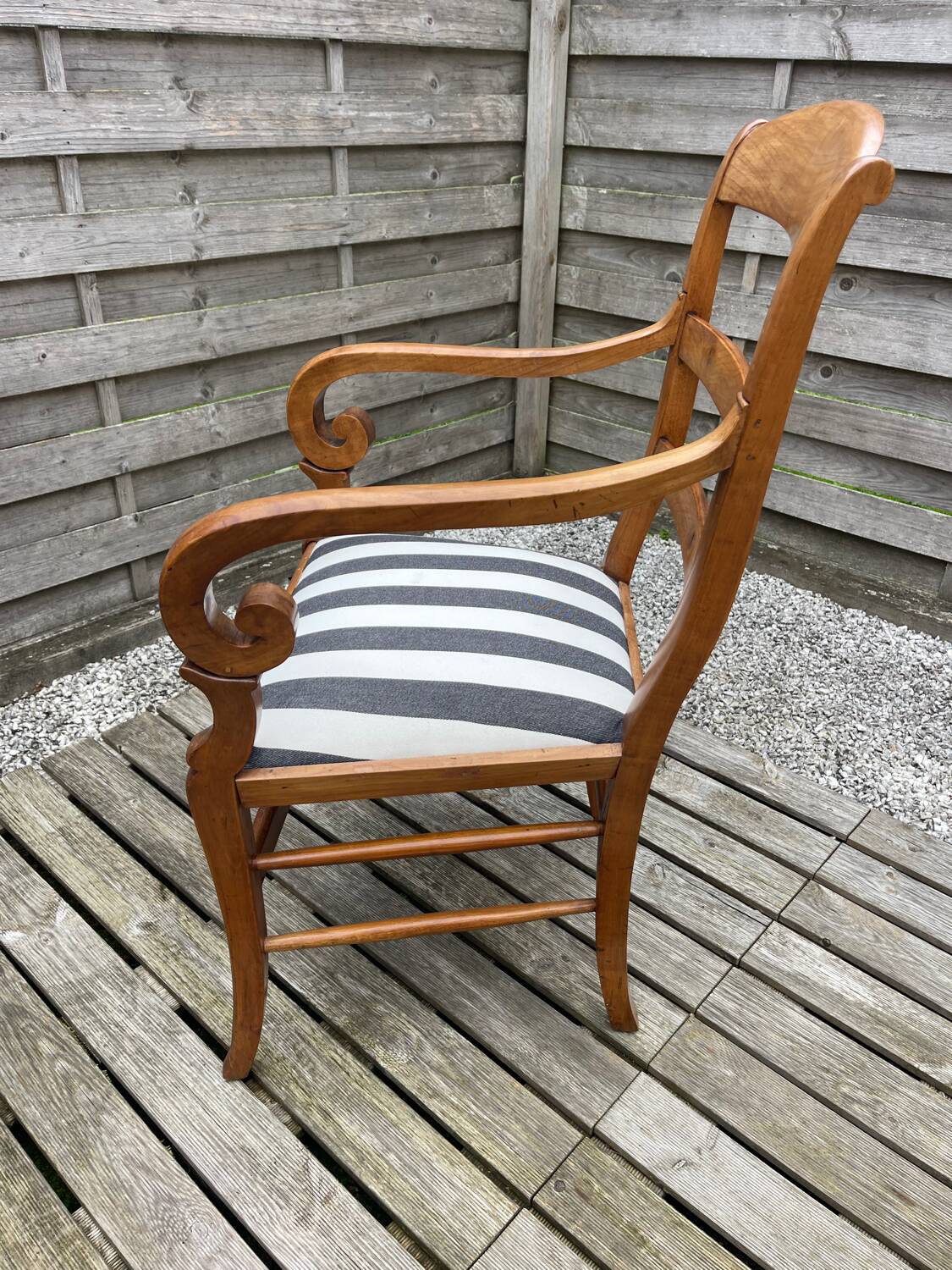 Antique wooden armchair