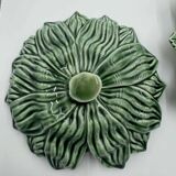 Grande soupière en barbotine fraise avec louche et plateau Bordallo Pienher