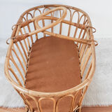 cradle, bassinet, rattan