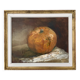 Vintage Still life with Pumkin oil Painting on Canvas signed