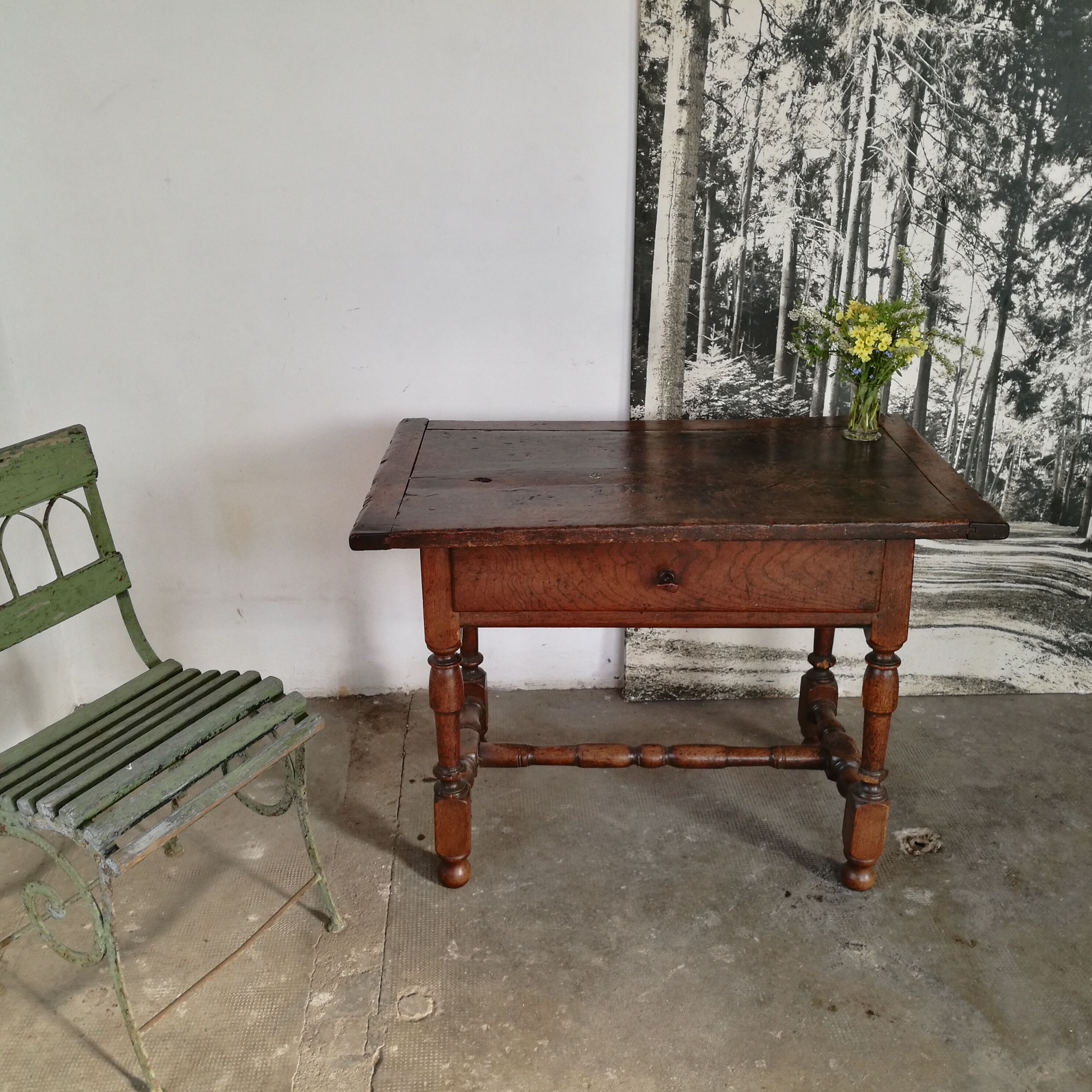 18th century oak farm table