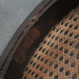 Beautiful set of 6 wooden vintage bistro chairs by Jacob & Josef Kohn Wien with cane seat