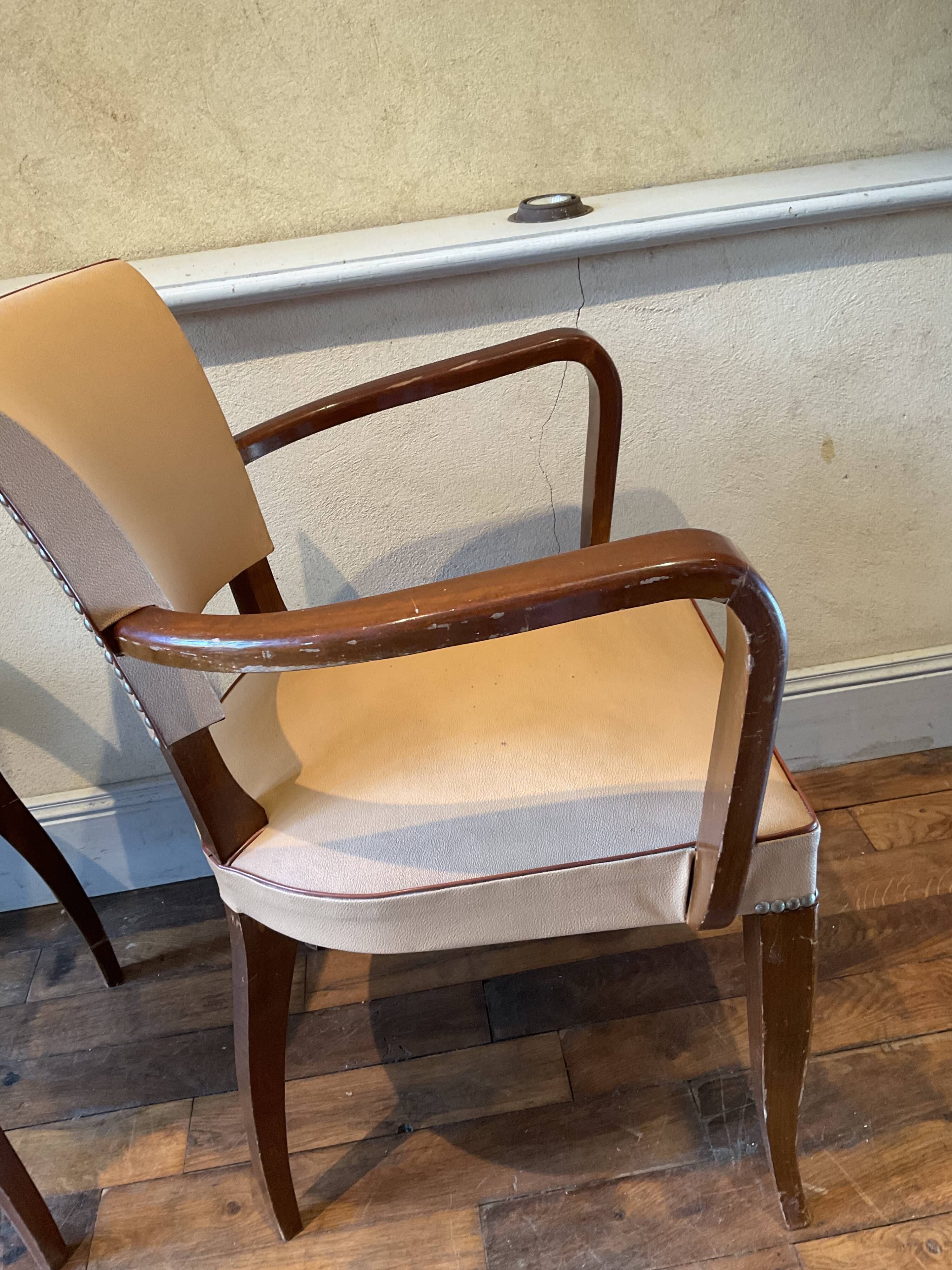 Pair of bridge chairs 60